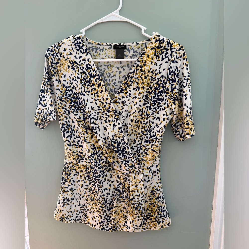 Ann Taylor Multicolor Patterned Top